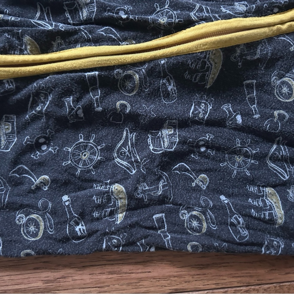 Kids Nautical Pajama Set - Black and Yellow